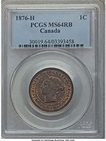 Image result for 1876 1 Cent Canada Coin
