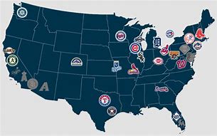 Image result for Baseball Teams Map