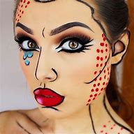 Image result for Pop Art Halloween Makeup