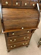 Image result for Small Roll Top Desk with Drawers