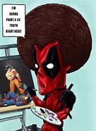 Image result for Deadpool Bob Ross Comic Groot