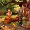 Image result for Painting of People Picking Fruit From Trees