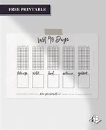 Image result for 90 Day Challenge Printable