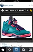 Image result for Jordan 5 Retro Pink and Blue