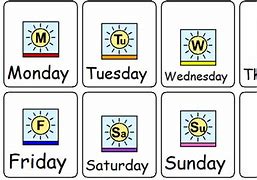 Image result for Days of the Week AAC Symbols
