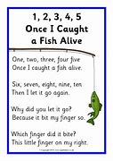Image result for 1 2 3 4 Four Five Once I Caught a Fish Alive