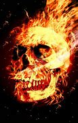 Image result for 3D Flaming Skull Wallpaper