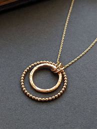 Image result for Gold Hoop Necklace