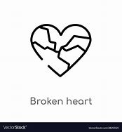 Image result for Broken World Heart Outline