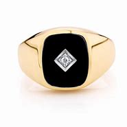 Image result for Men's Black Onyx Yellow Gold Rings