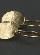 Image result for Gold Disk Earrings