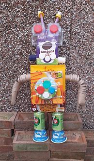 Image result for Robot Made From Recycled Things
