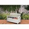 Image result for White Resin Outdoor Storage Bench