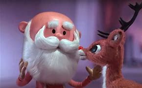 Image result for Rudolph the Red Nosed Reindeer and Santa