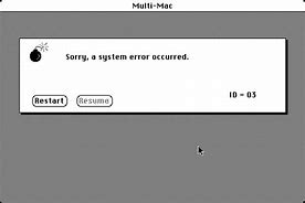 Image result for Macintosh Crash Screen