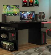 Image result for Computer Desk with Pop Up Monitor