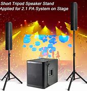 Image result for Adjustable Height Speaker Stand
