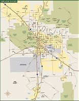 Image result for Tucson Area Map