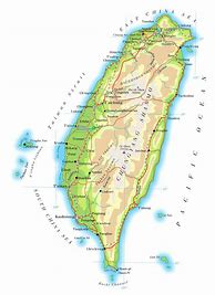 Image result for Taiwan Geographical Map