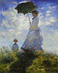 Image result for Woman with Umbrella Painting