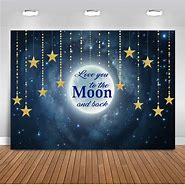 Image result for To the Moon and Back Backdrop
