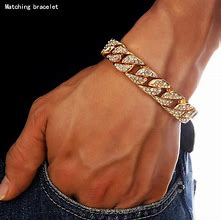 Image result for 24K Solid Gold Link Chain Bracelet