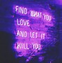 Image result for Aesthetic Light Purple Neon Sign
