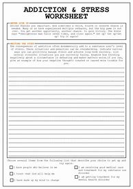 Image result for Addiction Recovery Drug Fact Worksheets Free Printable