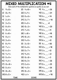 Image result for 5th Grade Beginners Times Tables Worksheets