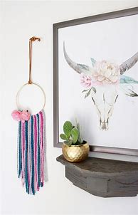 Image result for Boho Nursery Hoop Wall Decor