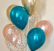 Image result for Red Rose Gold Baloons