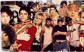 Image result for 80s Music Icons Collage