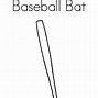 Image result for Outline of Bat and Ball