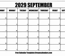 Image result for September 2029 Calendar