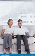 Image result for Happy Businessman and Woman in Sofa