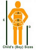 Image result for Boys Size Chart Inches