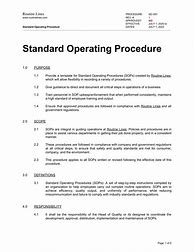 Image result for Standard Operating Procedure Manual Template