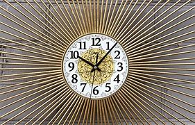 Image result for Sunburst Wall Clock Gold