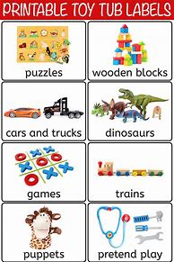 Image result for Free Printable Toy Bin Labels