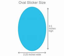 Image result for Oval Sticker Sizes