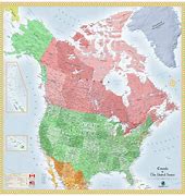 Image result for usa and canada flag map
