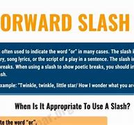 Image result for forward slash grammar marks