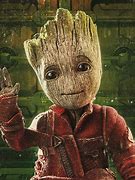 Image result for Little Groot and a Galaxy Bar