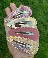 Image result for Large Pink Shell Snap Clips