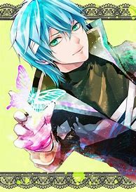 Image result for Anime Boy with Teal Hair