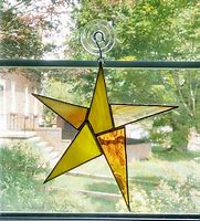 Image result for Stained Glass Suncatchers Stars