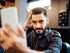 Image result for Guy with Phone Haircut