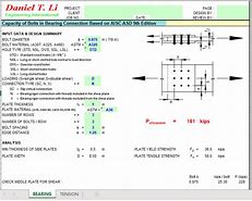 Image result for AISC Bolt Table