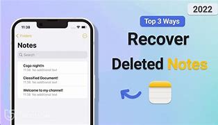 Image result for How to Retrieve Deleted Notes On iPhone