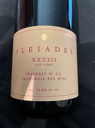 Image result for Sean Thackrey Pleiades XXVIII Old Vines